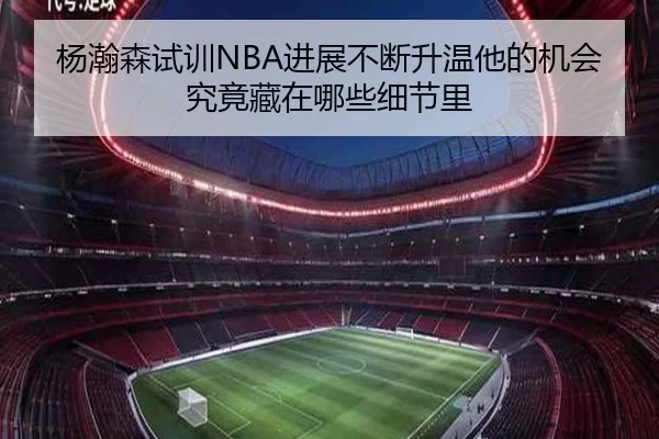 杨瀚森试训NBA进展不断升温他的机会究竟藏在哪些细节里